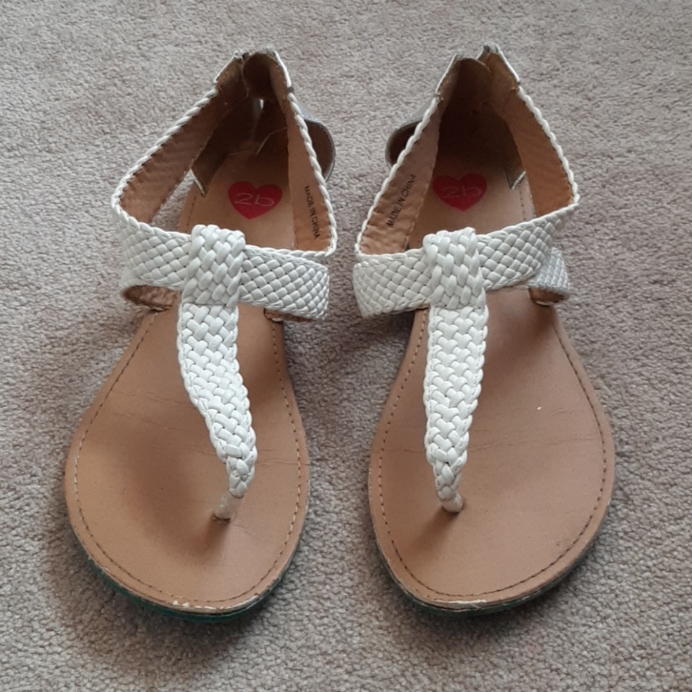 White sandals